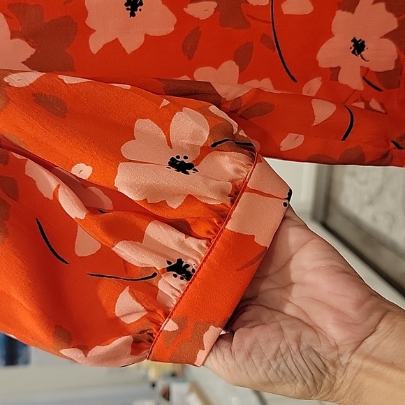 NWT Donna Karan Coastal Garden Blouse - Picture 4 of 9